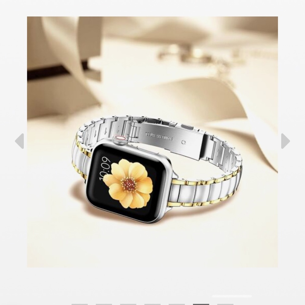 MioHHR Thin Metal Bands Compatible with Apple Watch Band